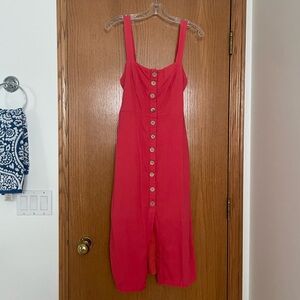 Pink Isalis Midi Dress